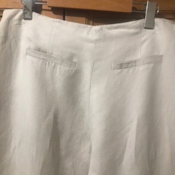 Linen/Rayon wide legs pants, size L , Exelent condition! - Picture 6 of 9